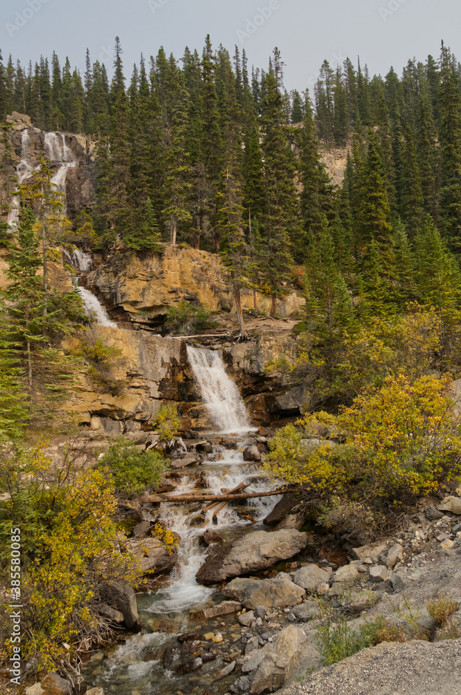 Tangle Falls on a Smoky Day Tangle Falls on a Smoky Day