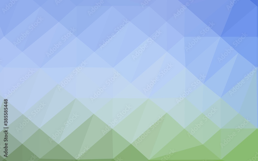 Light Blue, Green vector low poly layout. Light Blue, Green vector low poly layout.