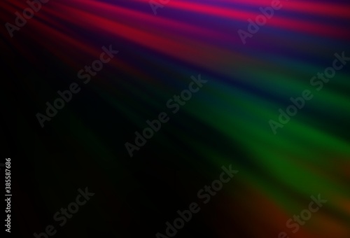 Dark Multicolor, Rainbow vector layout with flat lines.