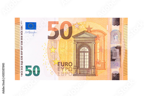 50 euro banknote isolated on white!