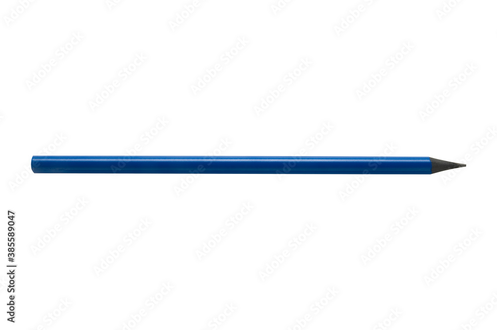 blue pencil isolated
