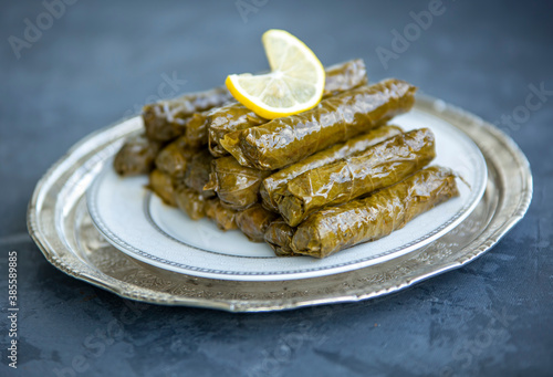 Turkish foods; stuffed leav...