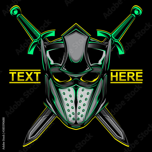 knight helmet logo