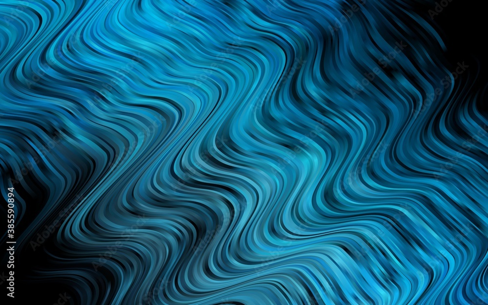 Light BLUE vector backdrop with bent lines. Light BLUE vector backdrop with bent lines.