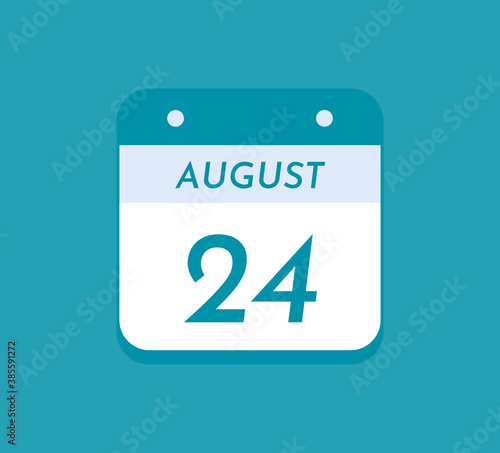 August 24 Single Day Calendar, 24 August 