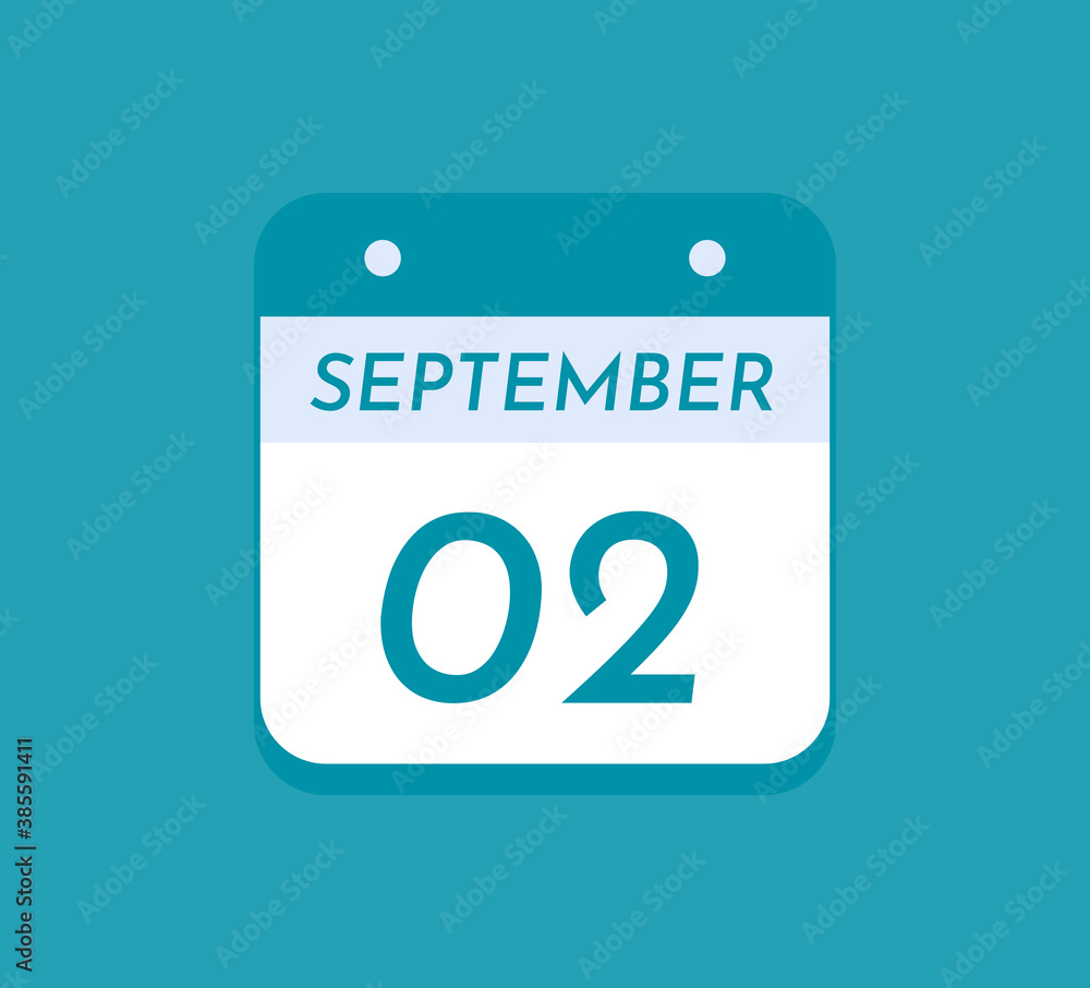 September 2 Single Day Calendar, 2 September September 2 Single Day Calendar, 2 September