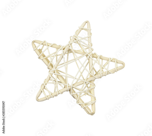 Decorative dry rattan star