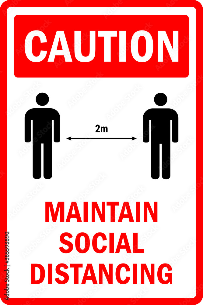 Maintain social distance COVID 19 Safety poster. Keep maintain 2 meter distance from others. Maintain social distance COVID 19 Safety poster. Keep maintain 2 meter distance from others.