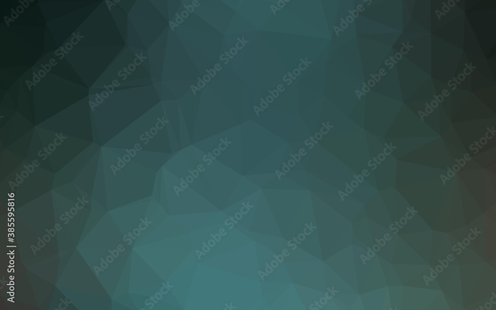 Obraz premium Dark Blue, Green vector polygonal template.