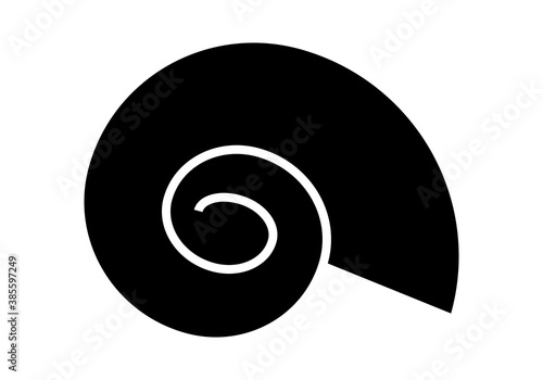 Silueta de caracol, proporción áurea natural