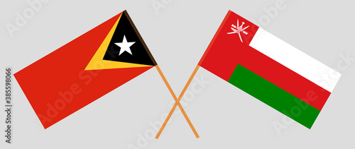 Crossed flags of East Timor and Oman Free Download Crossed flags of East Timor and Oman - GFXLoad
