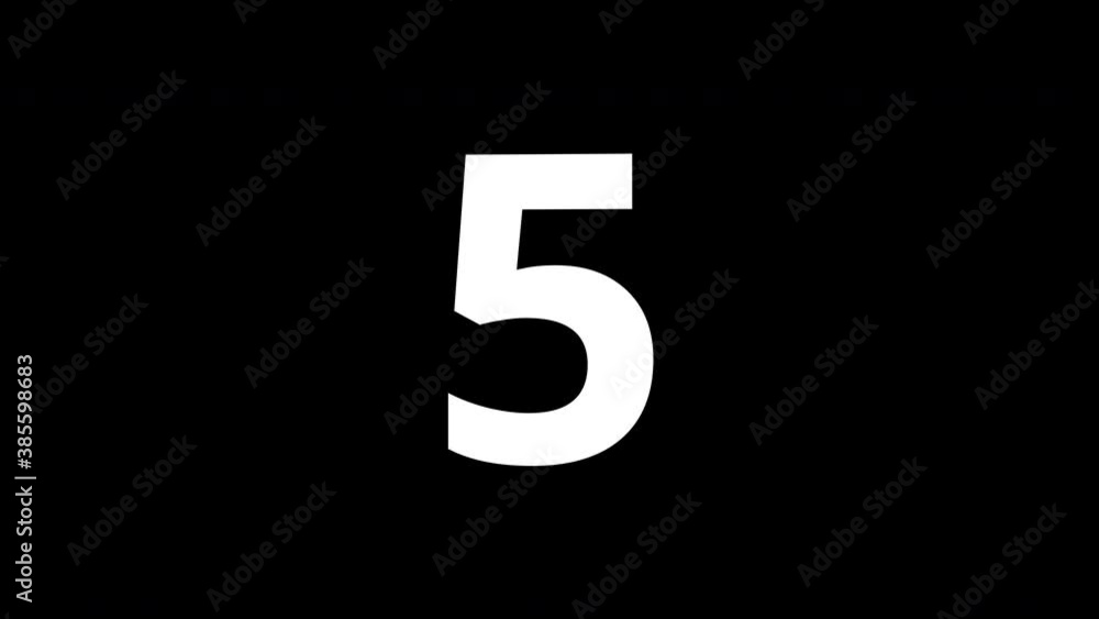 Countdown animation from 10 to 1. Spinning white numbers isolated on a transparent background. Countdown animation from 10 to 1. Spinning white numbers isolated on a transparent background.