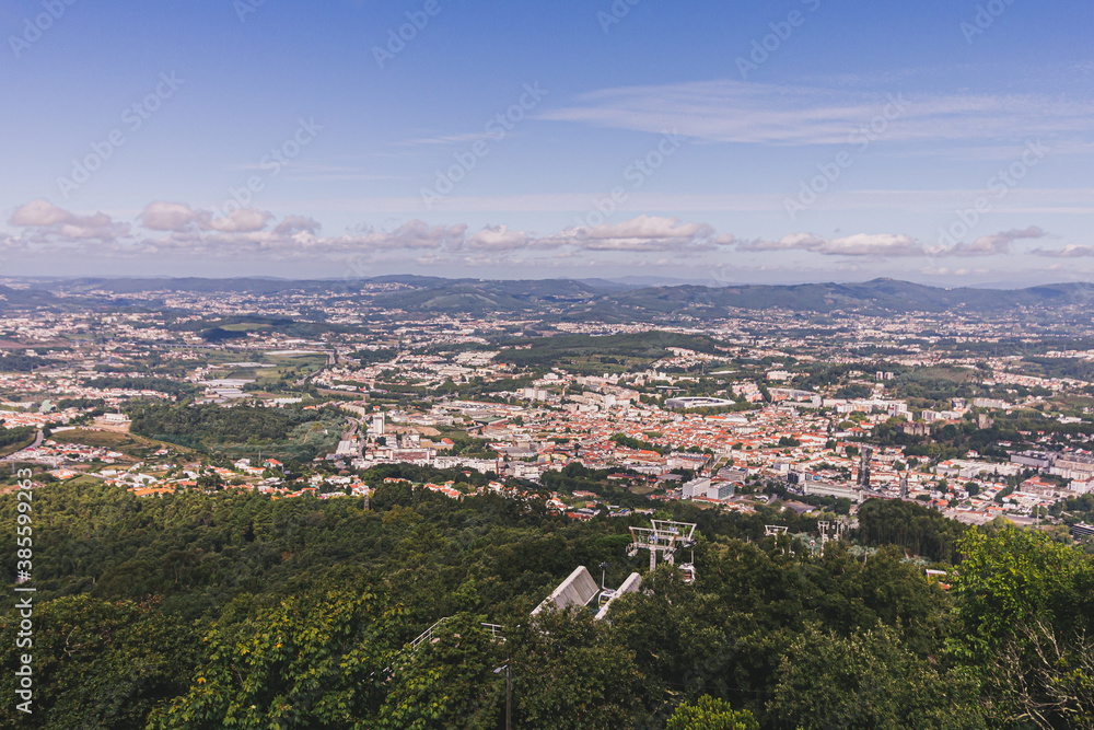 Aerial view of Guimarães, the birthplace of Portugal Aerial view of Guimarães, the birthplace of Portugal