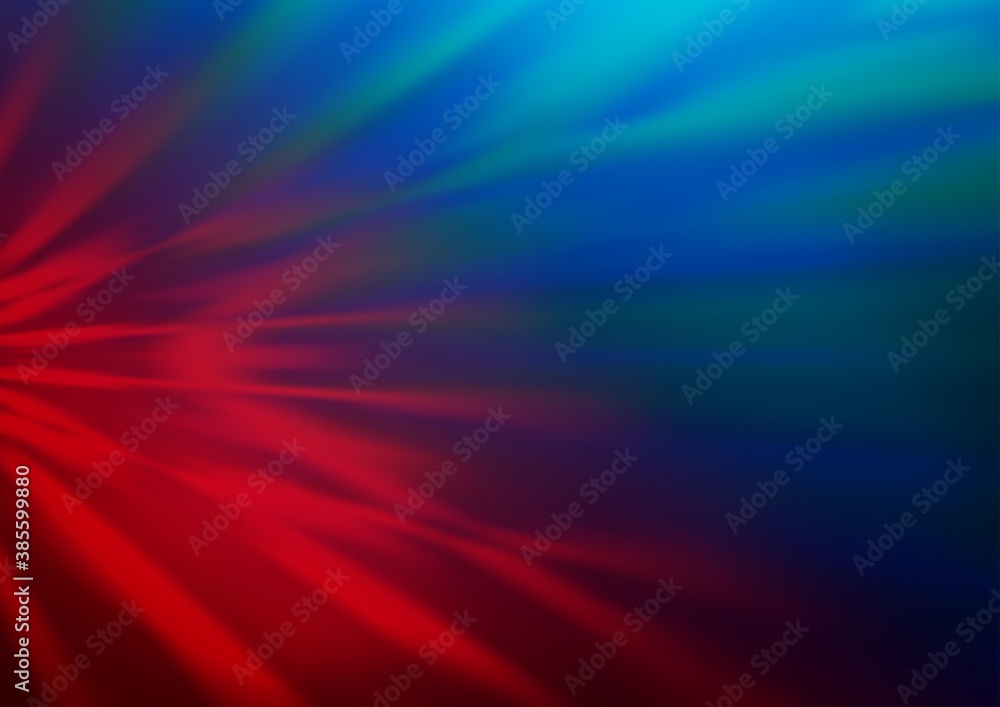 Obraz premium Dark Blue, Red vector blurred background.