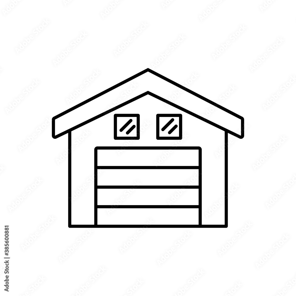 garage icon element of building icon for mobile concept and web apps. Thin line garage icon can be used for web and mobile. Premium icon on white background garage icon element of building icon for mobile concept and web apps. Thin line garage icon can be used for web and mobile. Premium icon on white background