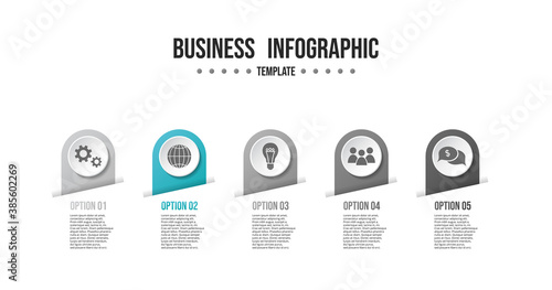 Business infographic template. Diagram. Vector