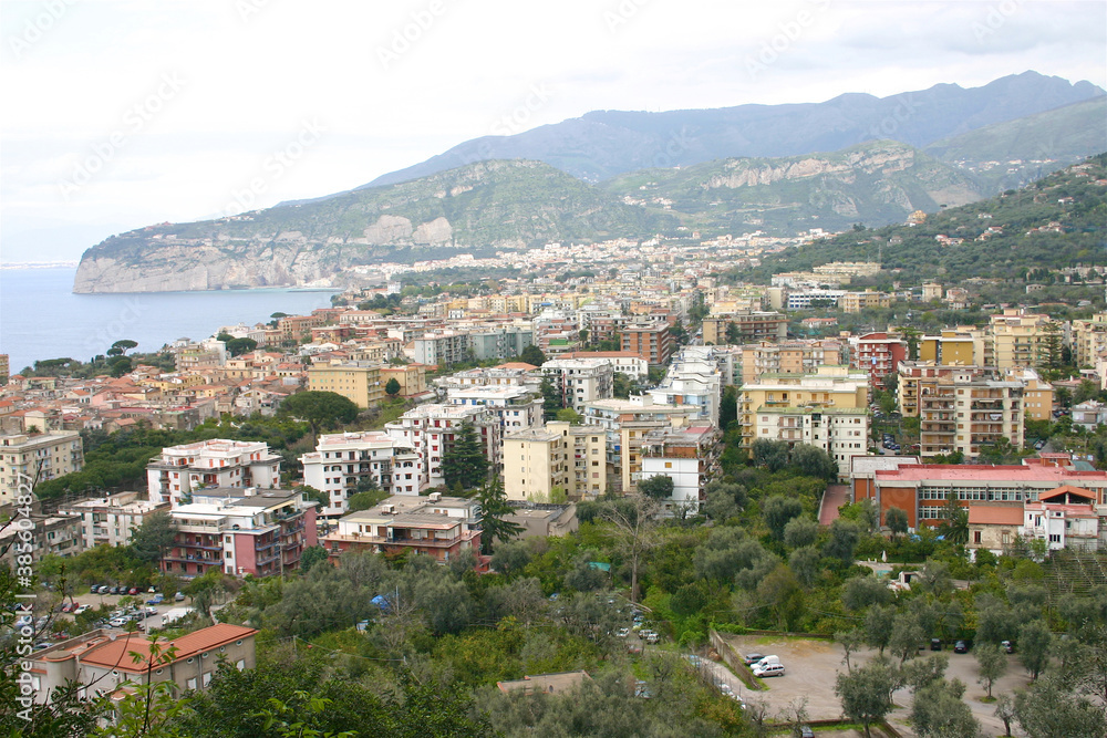 panoramic view of the hills of sorrento