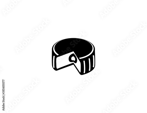 Moon cake vector icon