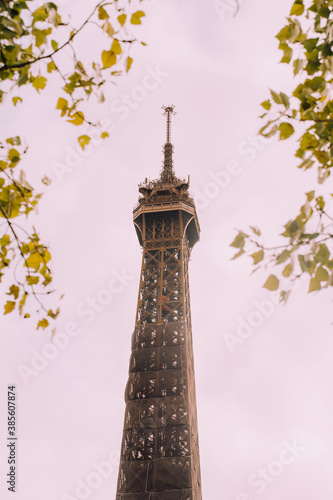 The top of the tower in Paris