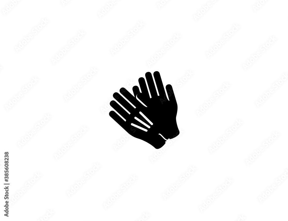 Gloves vector flat icon Gloves vector flat icon