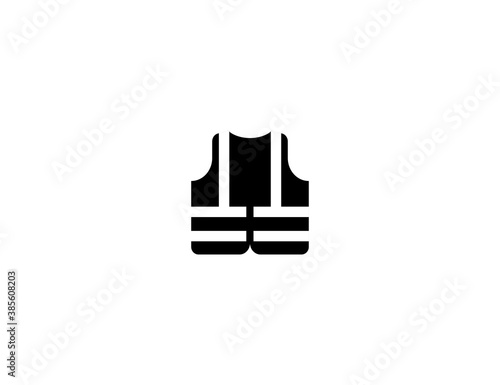 Safety Vest icon vector flat symbol Uniform illustration isolated
