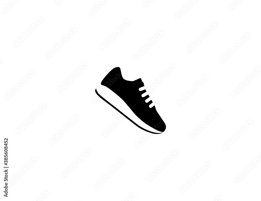 Running Shoe Flat Vector Icon. Sneakers shoe Running Shoe Flat Vector Icon. Sneakers shoe
