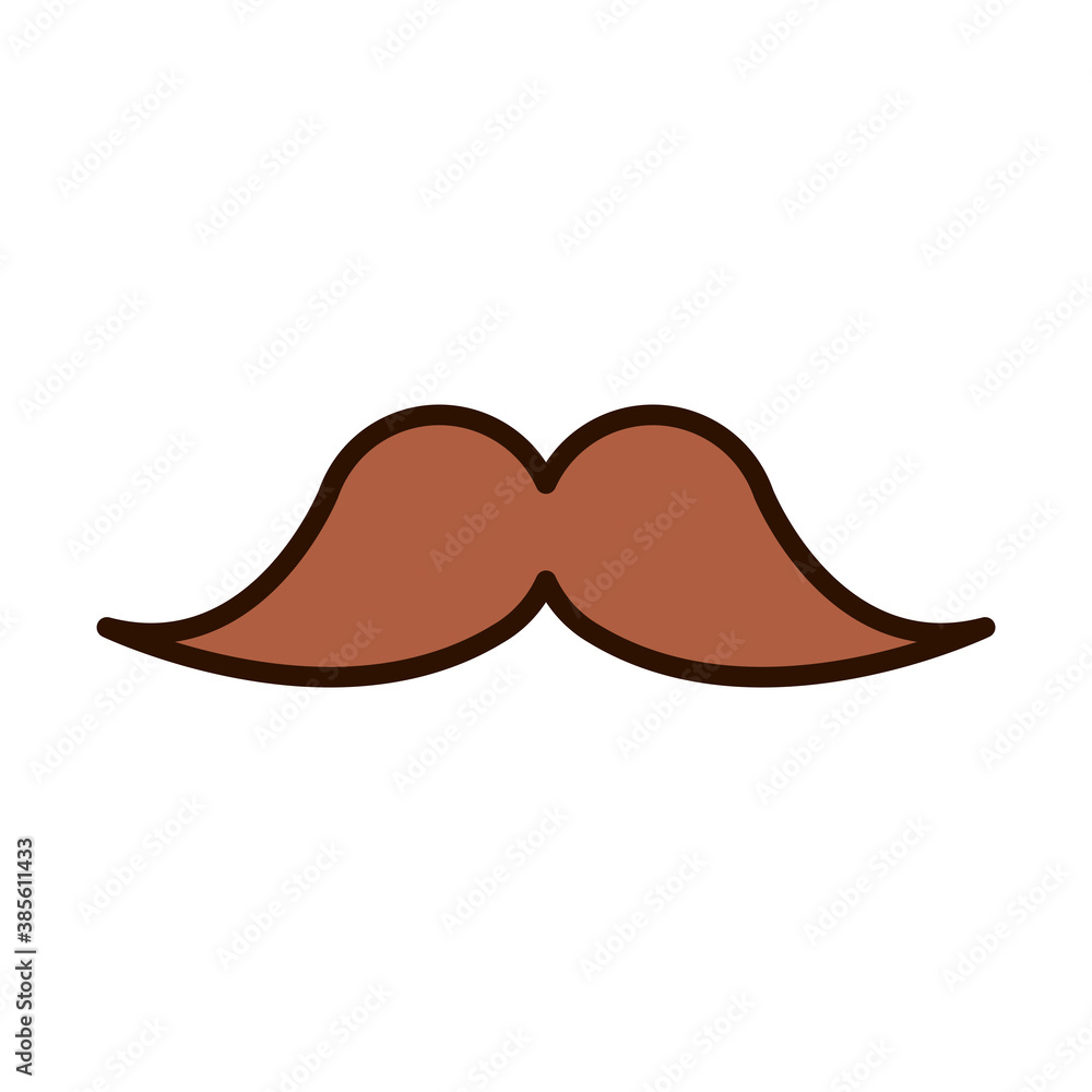 hipster mustache fashion line fill icon hipster mustache fashion line fill icon