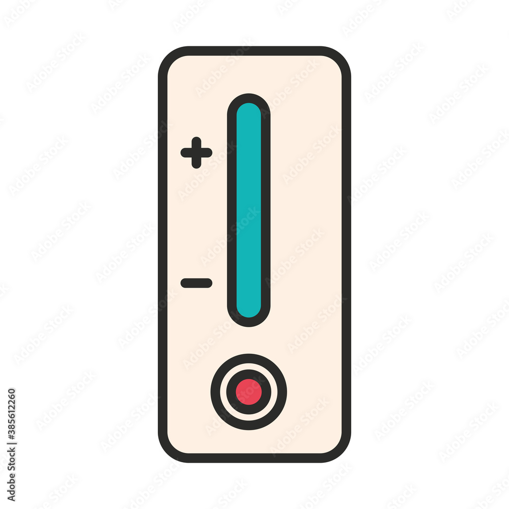 vaccine research science digital thermometer line and fill icon vaccine research science digital thermometer line and fill icon