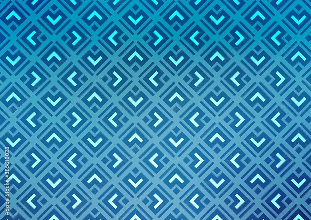 Light BLUE vector background with lines, rhombuses. Light BLUE vector background with lines, rhombuses.