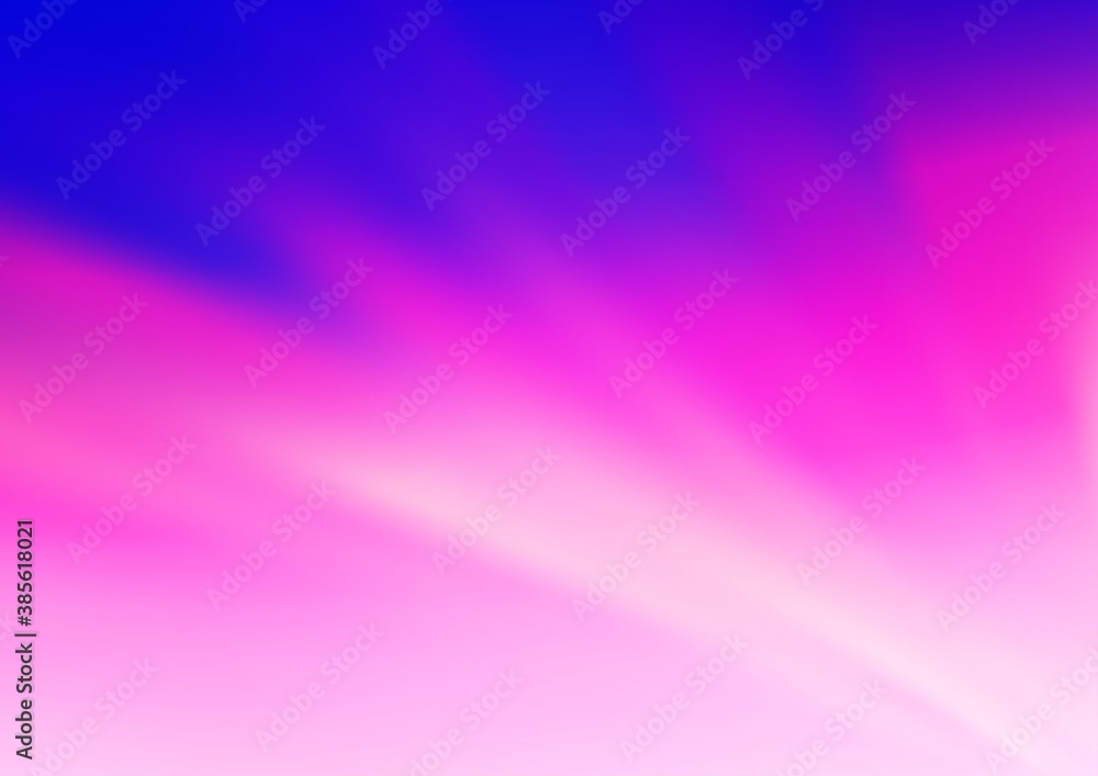 Fototapeta premium Light Pink, Blue vector glossy abstract template.