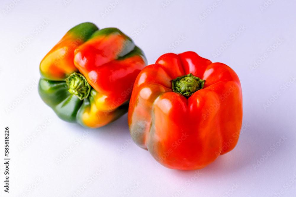 sweet pepper, red, green, yellow paprika, isolated on white background. sweet pepper, red, green, yellow paprika, isolated on white background.