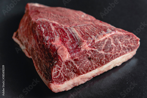 Picaña de res crudo carne roja de res fotografía de producto  carne marmolería
