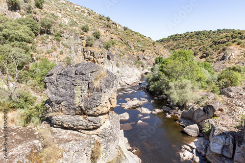 view over the Coa river next to Almeida, Guarda district, Portugal