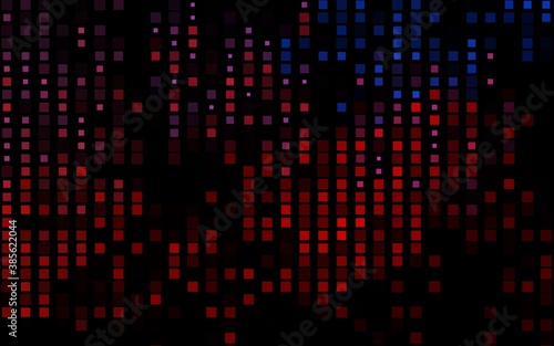 Wallpaper Mural Dark Blue, Red vector pattern in square style. Torontodigital.ca