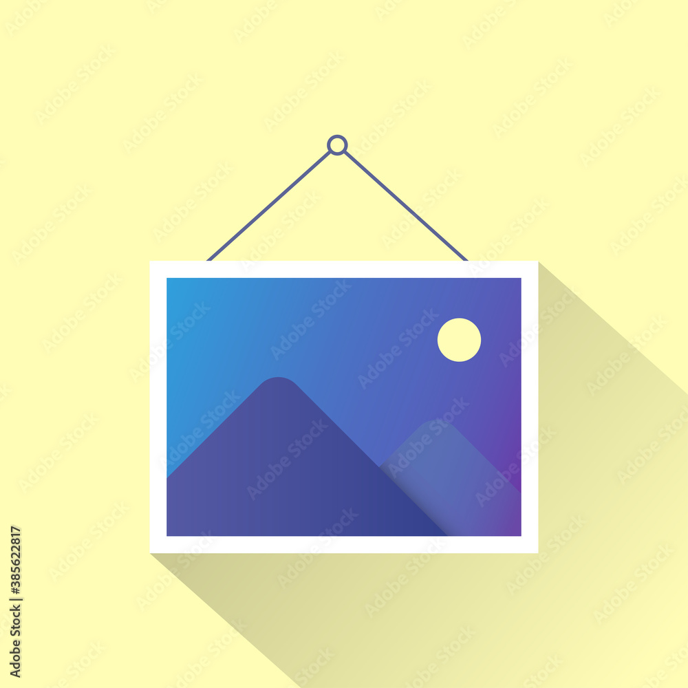 furniture for photo and frame flat design with gradient, stock vector. paper cut. simple and modern style icon, logo, sign, symbol furniture for photo and frame flat design with gradient, stock vector. paper cut. simple and modern style icon, logo, sign, symbol