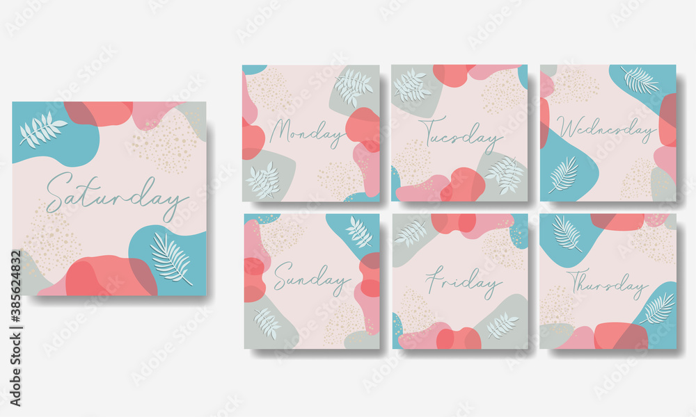 set of beautiful media social template set of beautiful media social template