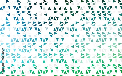 Light Blue  Green vector cover in polygonal style.