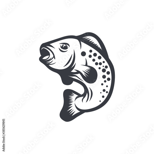 Jumping perch fish concept