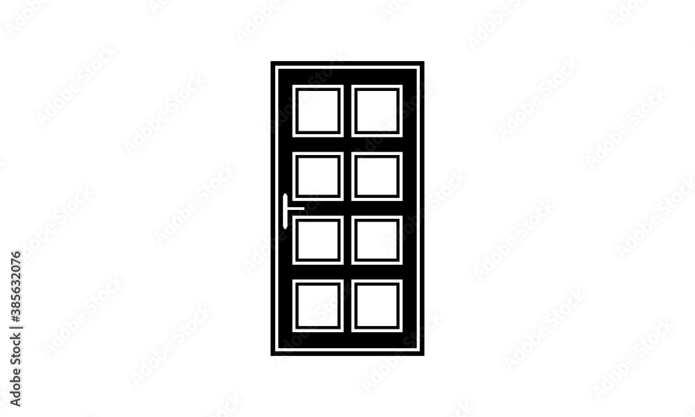 Door illustration vector logo