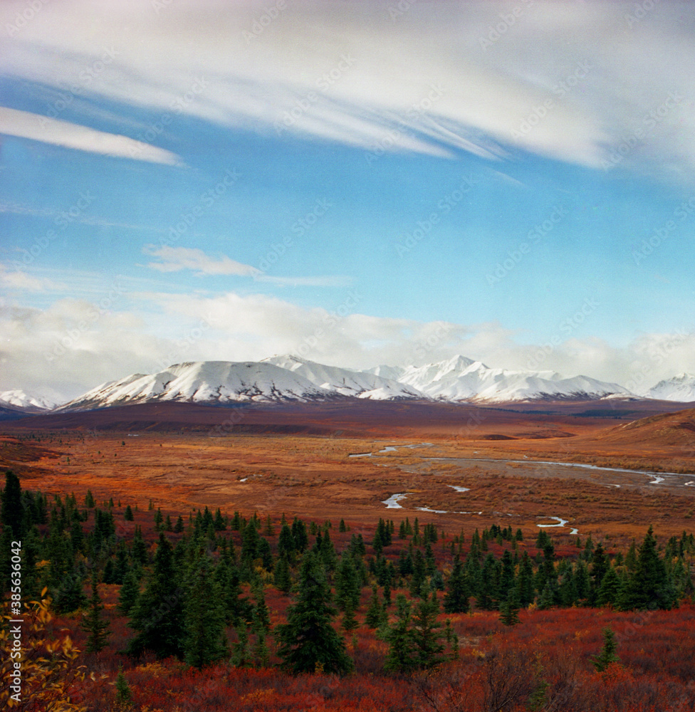 Fang Mountain in Denali National Park Fang Mountain in Denali National Park