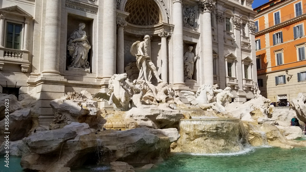 Trevi Fountain in Rome, Italy