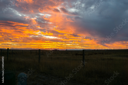 Sunset on the rockies