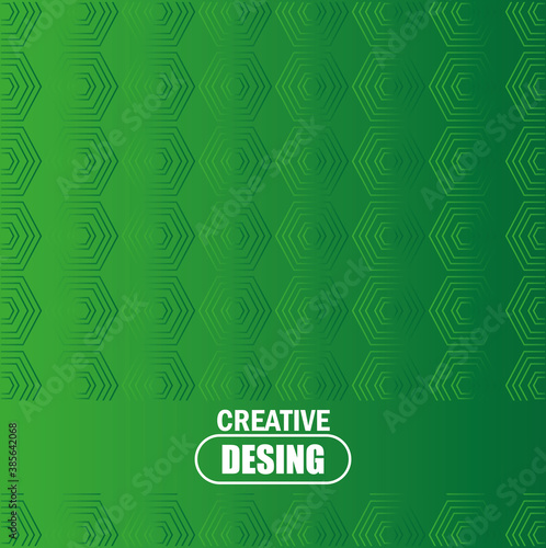 background green hexagonal shapes trendy texture template