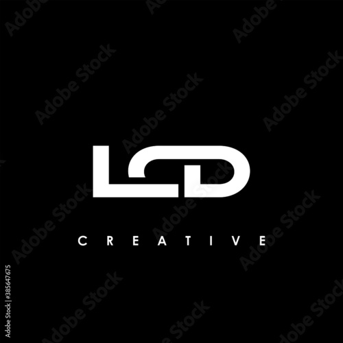 LCD Letter Initial Logo Design Template Vector Illustration