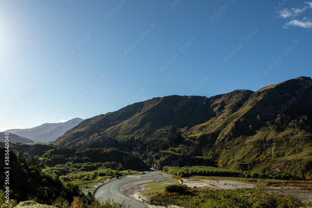 Views of Arthurs Point in Queenstown, New Zealand.
