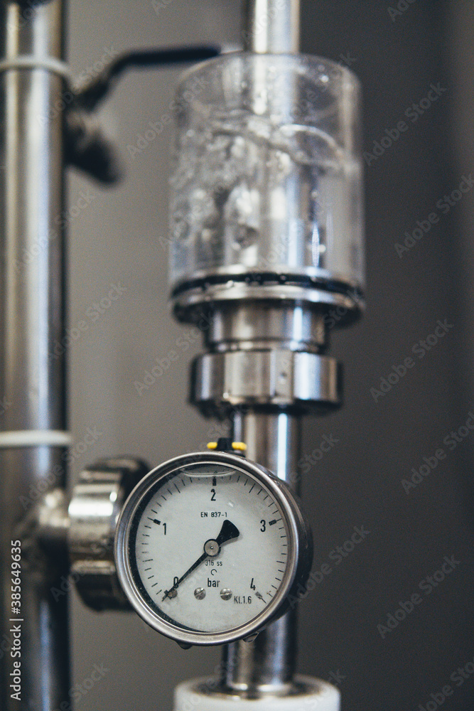 close up of a beer brewing machine valve close up of a beer brewing machine valve
