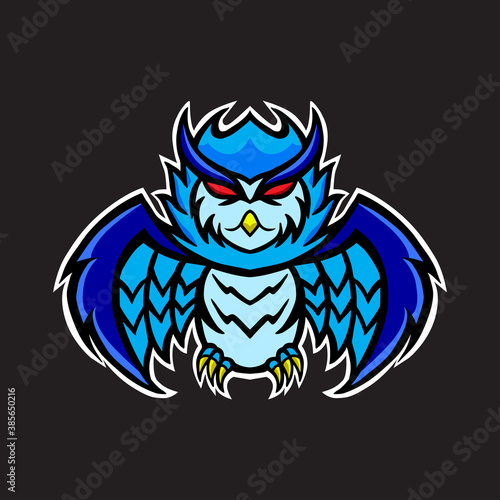 owl esport logo on black background