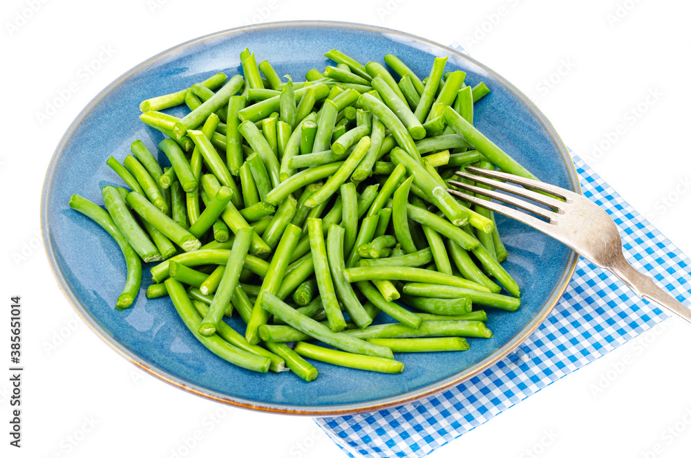 Vegetarian food. Bowl with green string beans. Vegetarian food. Bowl with green string beans.