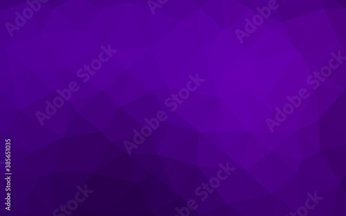 Dark Purple vector abstract mosaic pattern.