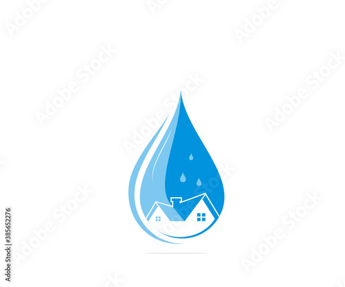 House water logo design template